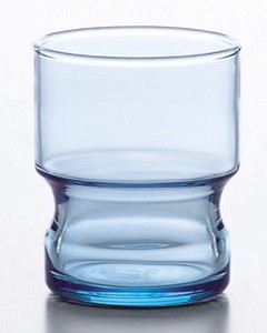 《日本製》パブ　スタックタンブラー　ブルー(245ml)【HS】【強化グラス】【お冷グラス】