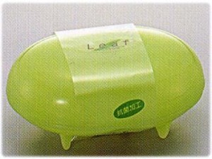 【抗菌加工のソープケース】リーフ　石けん箱　グリーン