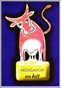 輸入■ポストカード■ サヴィニャック 「牛乳石鹸 Monsavon 1948/50年 」