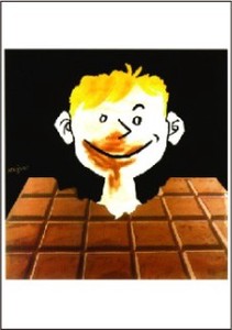 ■輸入ポストカード■ サヴィニャック 「Chocolat Tobler 1951年」