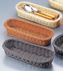 Basket White Basket Cutlery