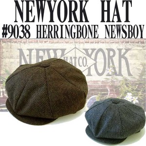 NEWYORK HAT＃ 9038  HERRINGBONE  NEWSBOY 21121