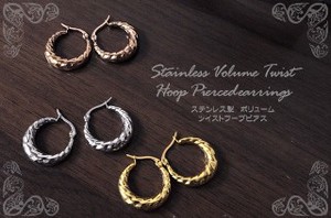 Pierced Earringss Stainless Steel Volume Jewelry