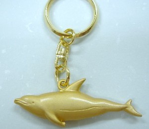 Key Ring Key Chain Mini Dolphin Made in Japan