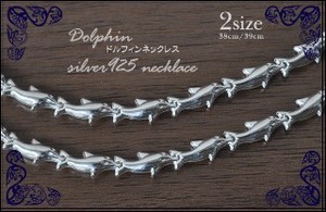 Silver Chain Necklace sliver Dolphin Jewelry