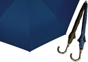 【スーパービッグサイズ】紳士傘無地　80cmジャンプ　グラスファイバー親骨