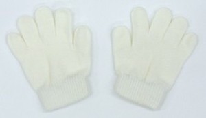 【ATC】カラーのびのび手袋 白 [001207]