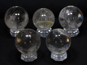 【置き石】丸玉 水晶 約30-35mm