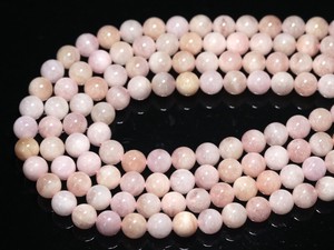 【天然石丸ビーズ】モルガナイト(2A) 10mm【天然石 パワーストーン】