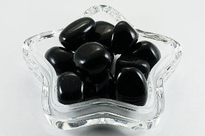 【天然石置き石】タンブル型 (小) 黒トルマリン 1kg【天然石 パワーストーン】