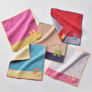 【キッズハンカチ／今治タオル】　パパママと同じデザインで、お子様用のタオルを♪NUMBER-COLOR