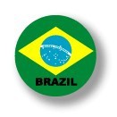 国旗缶バッジNO. CBFG-007　BRAZIL（ブラジル）