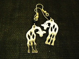 Pierced Earringss Animal Giraffe