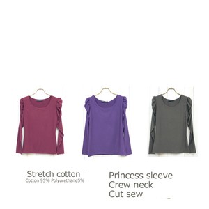 T-shirt Stretch Cotton Simple Cut-and-sew