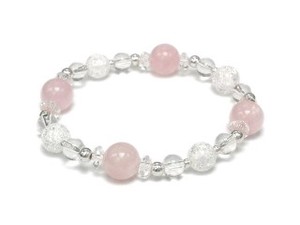 Gemstone Bracelet Rose Quartz sliver