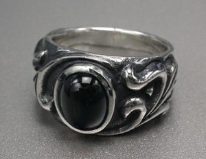 Silver-Based Ring sliver Star Rings black