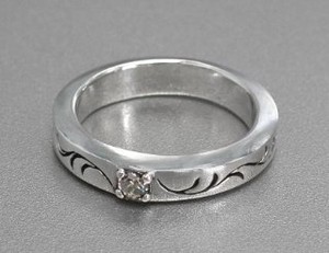 Silver-Based Cubic Zirconia Ring sliver Clear