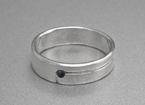 Silver-Based Sapphire Ring sliver Rings