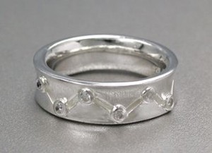 Silver-Based Cubic Zirconia Ring sliver