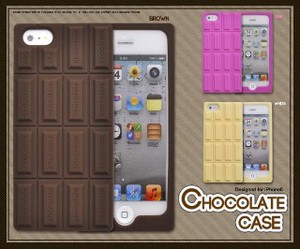 ＜スマホケース＞チョコの香り付き　iPhone SE/5s/5専用チョコレートデザインシリコンケース