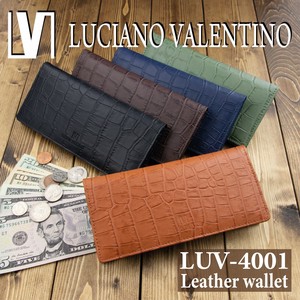 ★LUV-4001★クロコ型押 スタンダード 長財布  Luciano Valentino