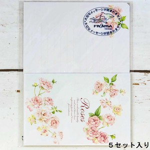日本製　ローズ 花柄 ポストレター