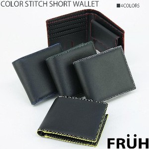 Bifold Wallet Cattle Leather Stitch