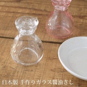ガラスの手作りミニ醤油さし クリア【ガラス】[日本製/和食器]