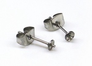 Pierced Earringss sliver Stainless Steel Jewelry