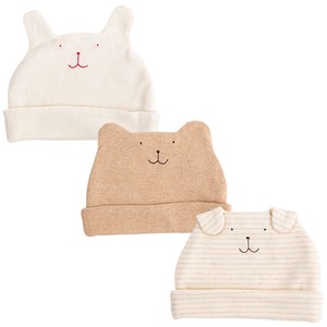 婴儿帽子 棉 有机 日本制造