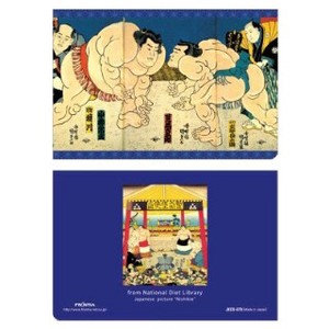 Greeting Card Sumo Wrestling christmas M Clear Made in Japan