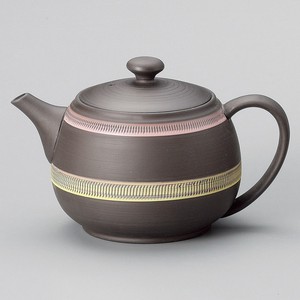 常滑烧 西式茶壶 粉色