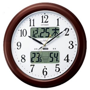 新品 シチズン電波掛時計 環境目安・温度・湿度計 ｲﾝﾌｫｰﾑﾅﾋﾞEX 4FY620-006