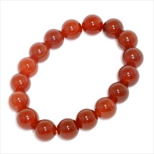 【天然石ブレスレット】赤メノウ(赤瑪瑙)(14mm)ブレス【天然石 メノウ】