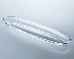 《イタリア製》ヴェトリ・デレ・ヴェネツィア　フリート　オーヴァルプレート41【ガラス　お皿】