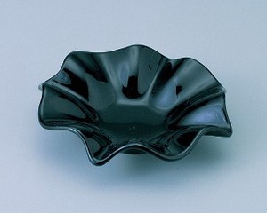 《日本製》フラワー（L）BK（直径約145mm）【灰皿】【アッシュトレー】