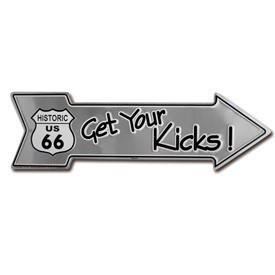 【RT 66】アルミニウム サイン RT 66 GET YOUR KICKS! 66-GL-SAD66K