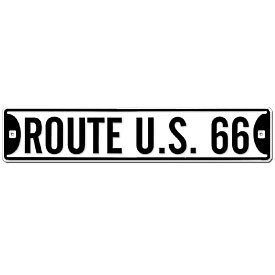 【RT 66】アルミニウム サイン RT 66 STREET SIGN ROUTE U.S. 66 66-GL-SSRT66