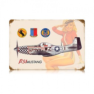 【スティールサイン】【ミリタリー】P-51 Salute PT-V-268