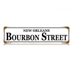 【スティールサイン】【ルート 66 ＆ ストリート】Bourbon Street PT-V-232