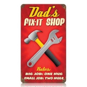 【スティールサイン】【カー ＆ ガレージ】Dads Shop PT-V-235