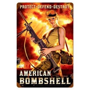 【スティールサイン】【ピンナップ ガール】Greg Hildebrandt American Bombshell PT-HB-001
