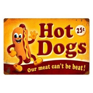 【スティールサイン】【フード ＆ ドリンク】Hot Dogs PT-PTS-020