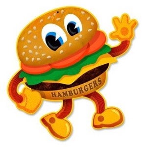【スティールサイン】【フード ＆ ドリンク】Hamburger PT-PS-083
