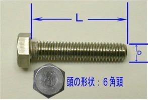 ステンレス6角ボルトセット5(D)×10(L)mm(4セット入)