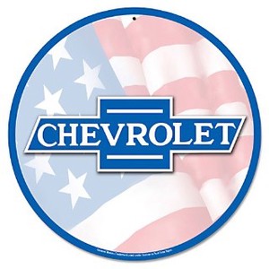 セール品【スティールサイン】【カー ＆ ガレージ】Chevy Flag Emblem PT-GMC-026