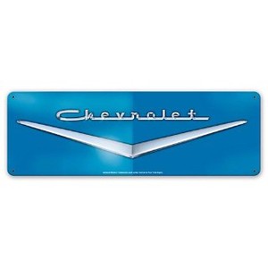 【スティールサイン】【カー ＆ ガレージ】Chevrolet Blue Emblem PT-GMC-057