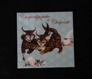 【 セブリーヌ ☆ フランス製 マグネット 】 Chaperlipopette et Chapristi 猫 ネコ キャット 磁石