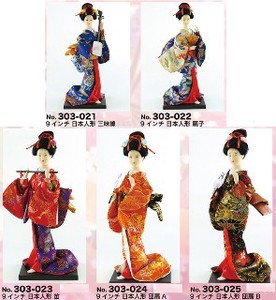 「和物」9インチ日本人形