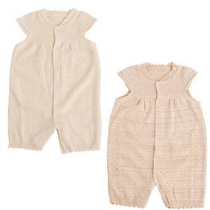 婴儿连身衣/连衣裙 棉 针织 有机 2种方法 日本制造